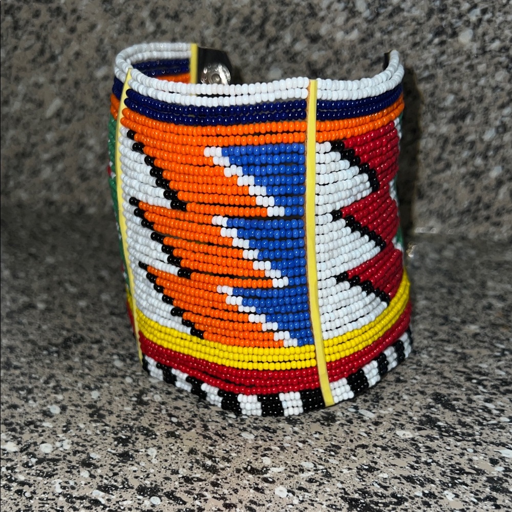 Handcrafted African Beaded Bracelet.